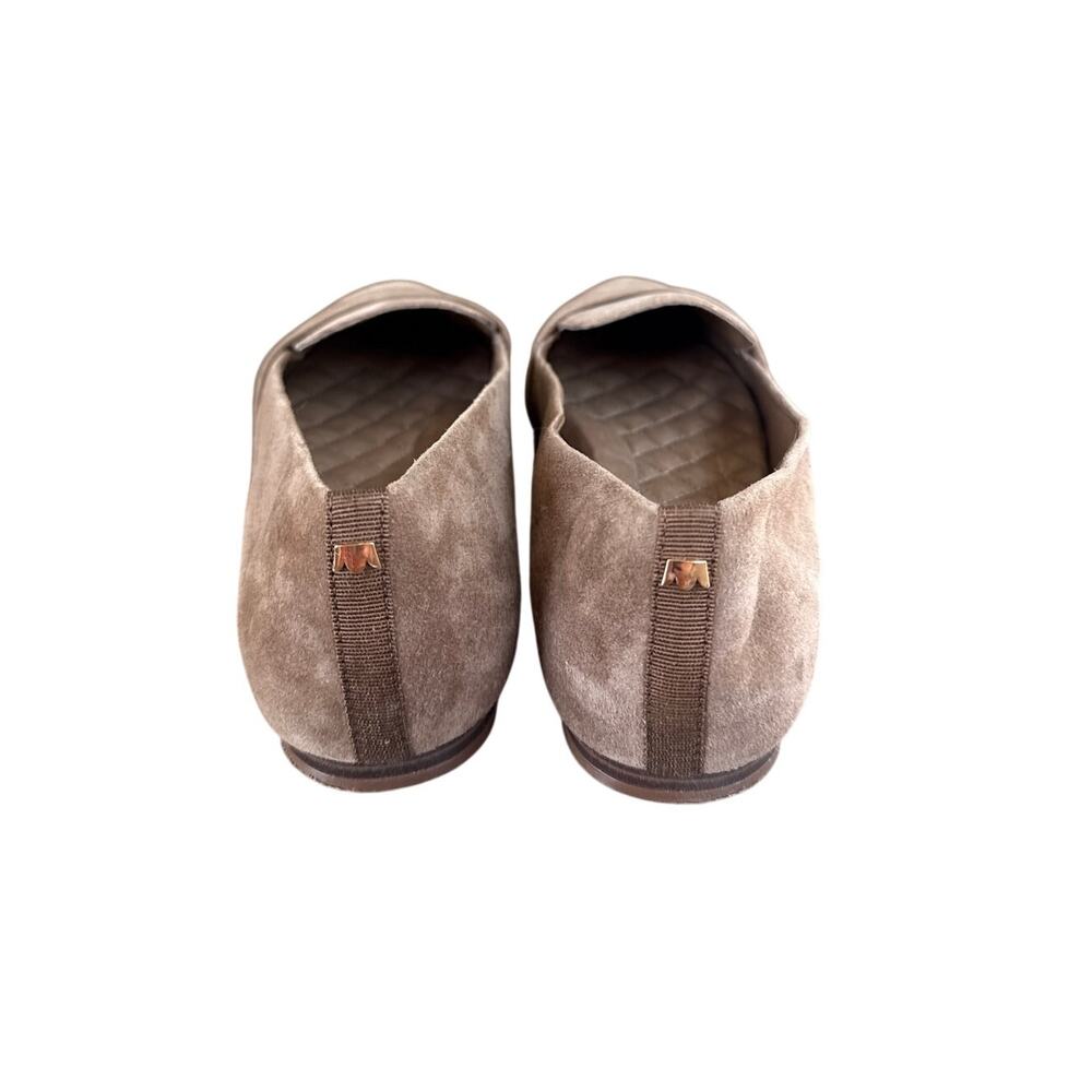 Birdies Suede Loafer in Mushroom Brown and Gold Size 9 - Picture 5 of 8